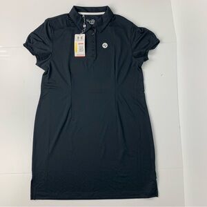 Under Armour Womens Black Dress UA Golf Heatgear UPF 30+ Size XL